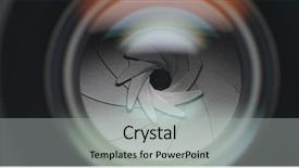  Presentation with classics professional - Amazing slide set having video target - professional camera aperture backdrop and a light gray colored foreground