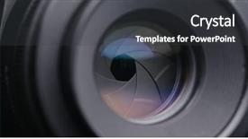  Presentation with photo - Colorful PPT layouts enhanced with video target - taking photo by adjusting aperture backdrop and a dark gray colored foreground