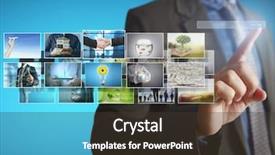  Presentation with photo album - Slide set consisting of businessmen and reaching images streaming digital photo album background and a tawny brown colored foreground