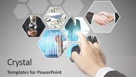  Presentation with photo album - Slides with  background and a  colored foreground