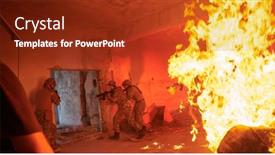  Presentation with videographer - Colorful presentation enhanced with videographer-taking-action-shoot backdrop and a tawny brown colored foreground