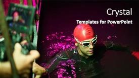  Presentation with videographer - Audience pleasing slides consisting of videographer-taking-action-shot backdrop and a black colored foreground