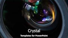  Presentation with lens - Beautiful slides featuring videomaking - photographic lens backdrop and a black colored foreground