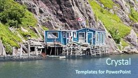  Presentation with newfoundland - Beautiful presentation design featuring vidi part of st john backdrop and a ocean colored foreground