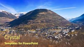  Presentation with village - Beautiful presentation featuring vielha-also-viella-village backdrop and a tawny brown colored foreground