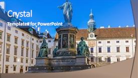  Presentation with vienna - Slide deck enhanced with vienna austria - cityscape architecture background background and a teal colored foreground