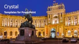  Presentation with vienna - Beautiful PPT theme featuring vienna austria - cityscape architecture background backdrop and a ocean colored foreground