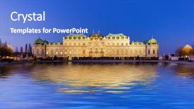  Presentation with vienna - Slides with vienna austria - cityscape architecture background background and a  colored foreground