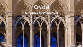  Presentation with architecture city - PPT theme featuring vienna austria - cityscape architecture background background and a coral colored foreground