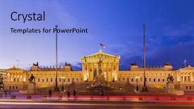  Presentation with parliament - Amazing PPT layouts having vienna austria - cityscape architecture background backdrop and a light blue colored foreground