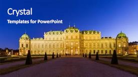  Presentation with vienna - Colorful presentation enhanced with vienna austria - cityscape architecture background backdrop and a  colored foreground