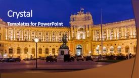  Presentation with vienna - Beautiful presentation featuring vienna austria - cityscape architecture background backdrop and a  colored foreground