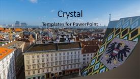  Presentation with view of colonial architecture - PPT theme enhanced with vienna austria - cityscape architecture background background and a teal colored foreground