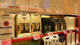  Presentation with duty free shopping - PPT theme with vienna-austria-circa-may-2019 background and a gold colored foreground