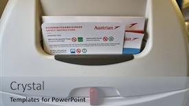  Presentation with airlines - Colorful presentation theme enhanced with vienna-austria-circa-may-2019 backdrop and a  colored foreground