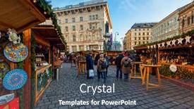  Presentation with city people walking - 