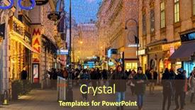  Presentation with city people walking - 