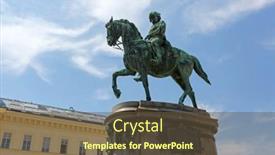  Presentation with equestrian - Theme consisting of vienna-austria-july-2018-famous background and a tawny brown colored foreground