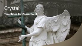  Presentation with vienna - Audience pleasing PPT theme consisting of vienna-austria-october-10-angel backdrop and a dark gray colored foreground