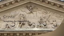  Presentation with vienna - PPT theme featuring vienna-austria-october-10-architectural background and a coral colored foreground