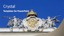  Presentation with vienna - Slides featuring vienna-austria-october-10-architectural background and a ocean colored foreground