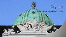  Presentation with vienna - Presentation theme featuring vienna-austria-october-10-architectural background and a light blue colored foreground