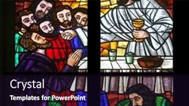  Presentation with votive - Presentation theme having vienna-austria-october-10-last background and a wine colored foreground