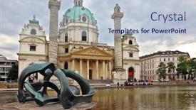  Presentation with sculpture art - Slide deck having vienna-austria-september-26-2013 background and a lemonade colored foreground