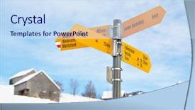  Presentation with indian famous temples - PPT theme featuring vienna city background - amden famous swiss skiing resort background and a sky blue colored foreground