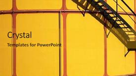  Presentation with industrial textile industry yarn spools - PPT layouts featuring vienna city background - industrial area in wien background and a  colored foreground