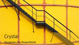  Presentation with industrial textile industry yarn spools - Amazing PPT layouts having vienna city background - industrial area in wien backdrop and a  colored foreground