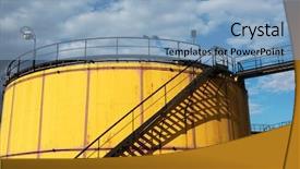  Presentation with area - PPT theme with vienna city background - industrial area in wien background and a  colored foreground