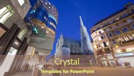  Presentation with cardinal - Theme with vienna-feb-20-saint-stephen background and a coral colored foreground