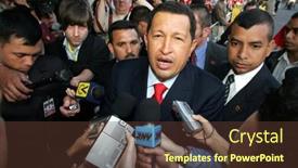  Presentation with president - PPT layouts featuring vienna-may-11-venezuelan-president background and a tawny brown colored foreground