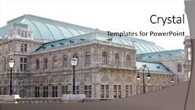  Presentation with vienna - Colorful PPT theme enhanced with vienna state opera austria backdrop and a white colored foreground