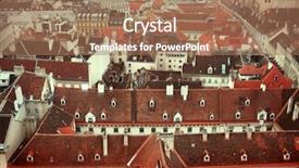  Presentation with vienna - Presentation design with vienna background and a coral colored foreground