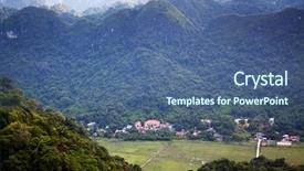  Presentation with village - Slides consisting of viet hai village in cat background and a ocean colored foreground