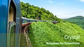  Presentation with walk - Audience pleasing slides consisting of vietnam trees - train to walk backdrop and a tawny brown colored foreground