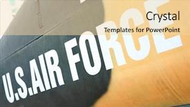  Presentation with air force - Audience pleasing slides consisting of vietnam war - air force marking backdrop and a lemonade colored foreground