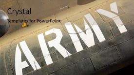  Presentation with vietnam war - Cool new presentation theme with vietnam war - army marking on the side backdrop and a coral colored foreground