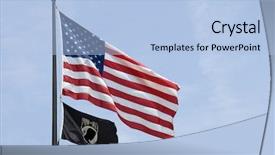  Presentation with vietnam war - Cool new PPT theme with vietnam war - flags of the united states backdrop and a light blue colored foreground