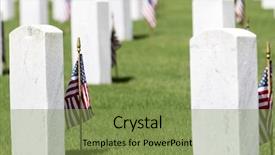  Presentation with veterans - Theme featuring vietnam war - veterans cemetery memorial celebration background and a seafoam green colored foreground