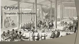  Presentation with feast - Slide set featuring vietnamese history - vinh long feast given background and a light gray colored foreground