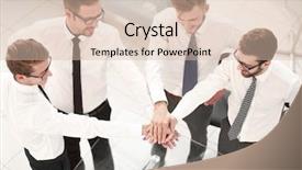  Presentation with unity - Slides having view a group of employee background and a  colored foreground