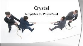  Presentation with war - PPT theme consisting of view a tug of war background and a white colored foreground