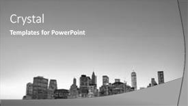  Presentation with brooklyn - PPT layouts enhanced with view-across-east-river background and a gray colored foreground