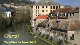  Presentation with england - Presentation theme featuring tennis equipment on the clay court outdoor shot background and a coral colored foreground