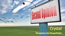  Presentation with medical sign - Cool new PPT theme with view ask other doctor medical backdrop and a tawny brown colored foreground