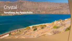 Presentation with crete island - Beautiful PPT layouts featuring view at aegean sea from of spinalonga island spinalonga used to be leper colony now it is a well known tourist destination crete greece backdrop and a coral colored foreground