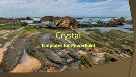  Presentation with south beach - Presentation theme enhanced with view-at-cordoama-beach-west background and a tawny brown colored foreground